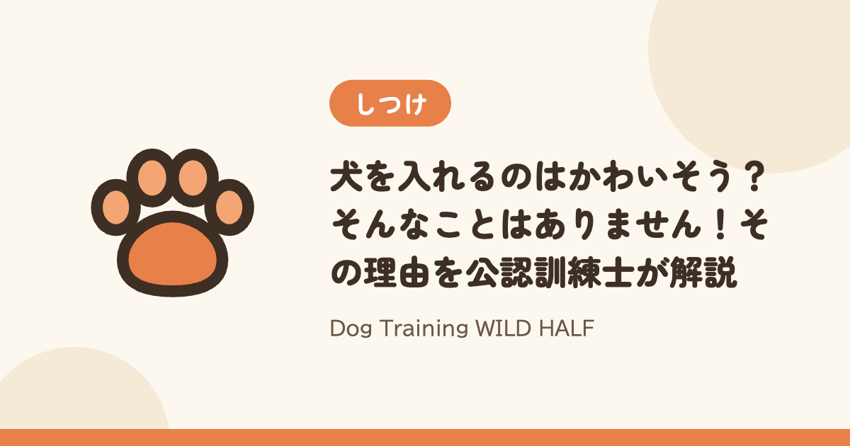 【ハウス】犬を入れるのはかわいそう？そんなことはありません！その理由を公認訓練士が解説